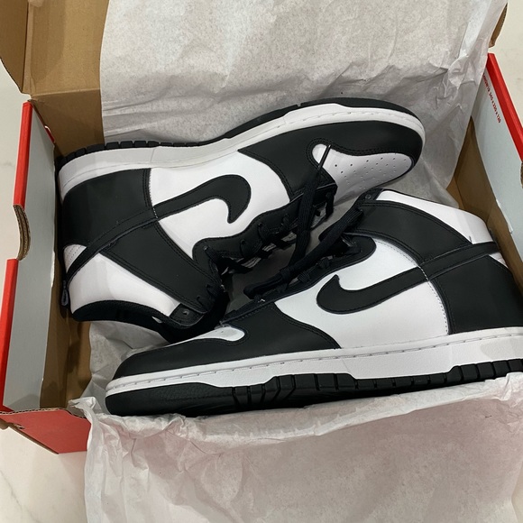 Nike Dunk Hi retro Pandas sz 10 DS - Picture 3 of 16